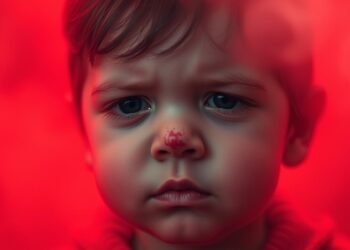 Kleinkind mit Schnupfen