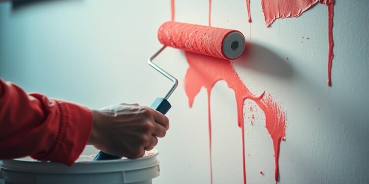 Perfektes Wand Streichen