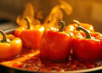 Schnelle Soße für gefüllte Paprika
