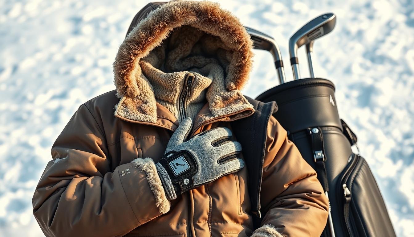 Wintergolf-Ausrüstung für Golfspieler