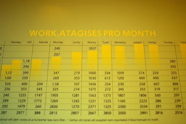 Durchschnittliche Arbeitstage pro Monat