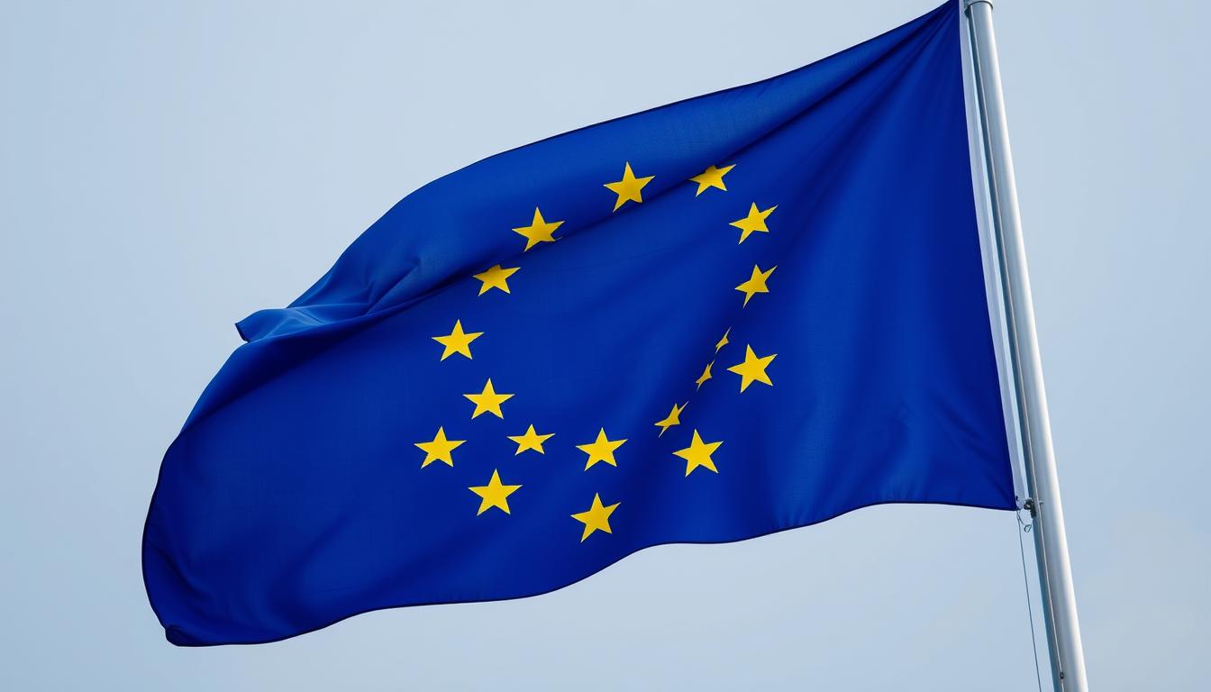Europäische Union Flagge als Symbol für Gemeinschaft Europäische Union Flagge als Symbol für Gemeinschaft