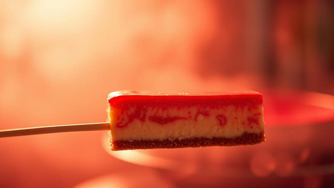 Käsekuchen am Stiel