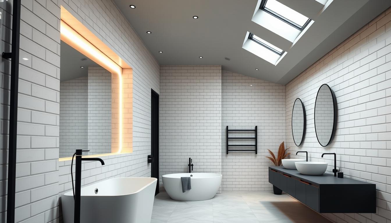 Moderne Badezimmer Wandgestaltung Moderne Badezimmer Wandgestaltung