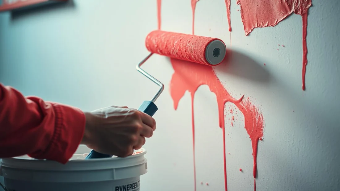 Perfektes Wand Streichen