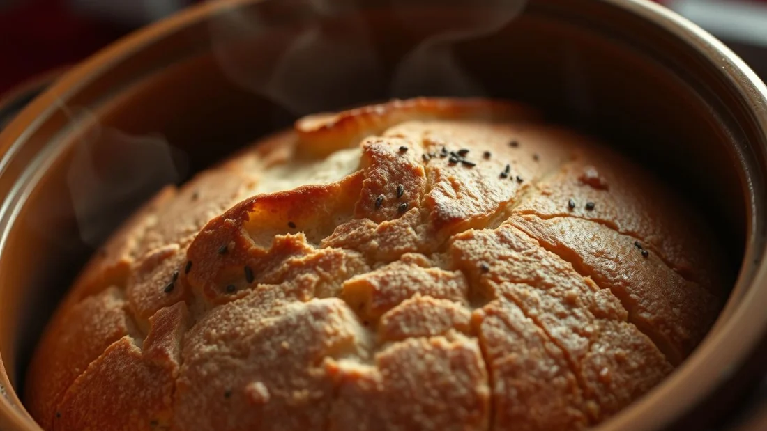 Saftiges Brot im Römertopf