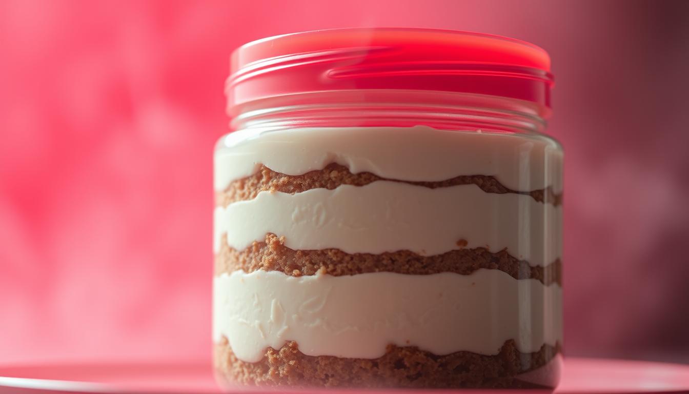 Schritt-für-Schritt Käsekuchen im Glas