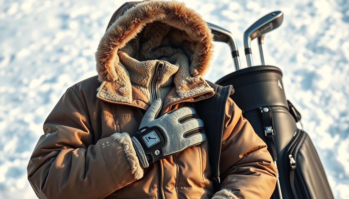 Wintergolf-Ausrüstung für Golfspieler