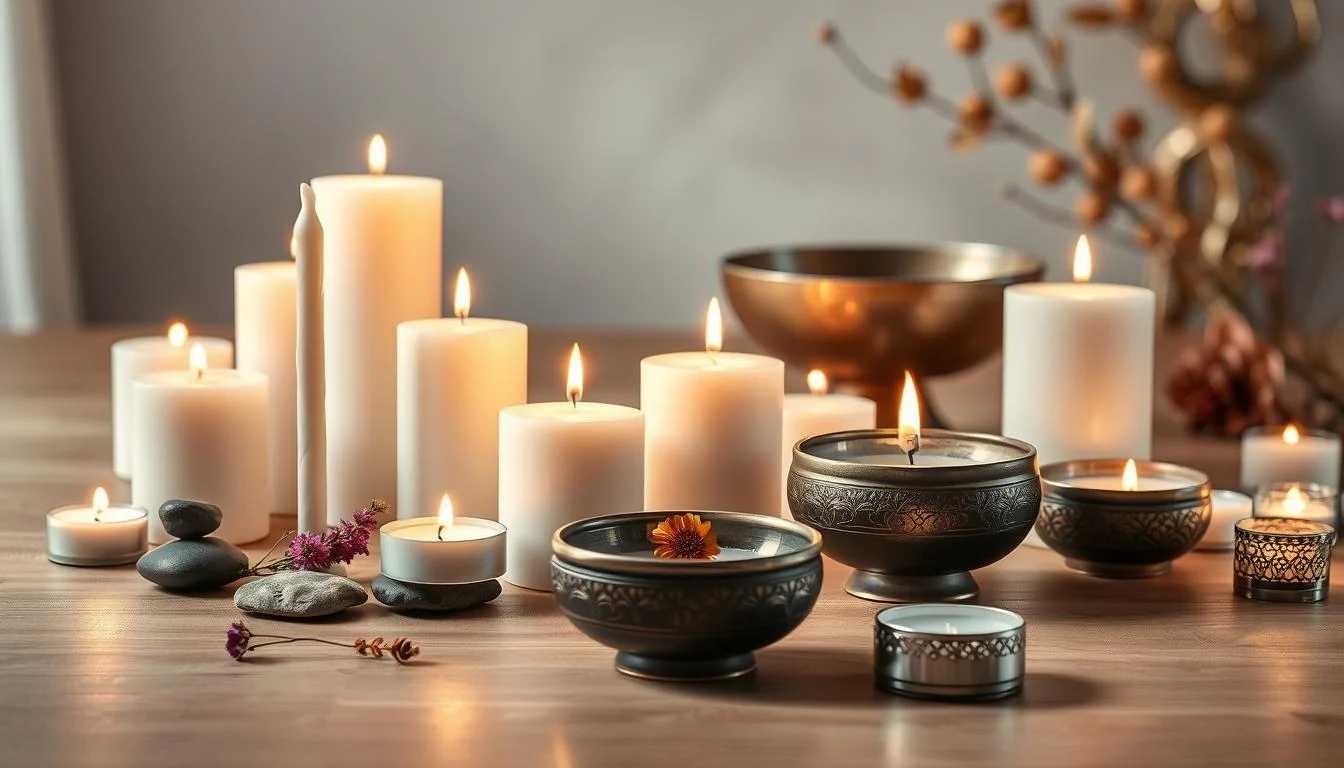 Duftkerzen für Meditation und Yoga