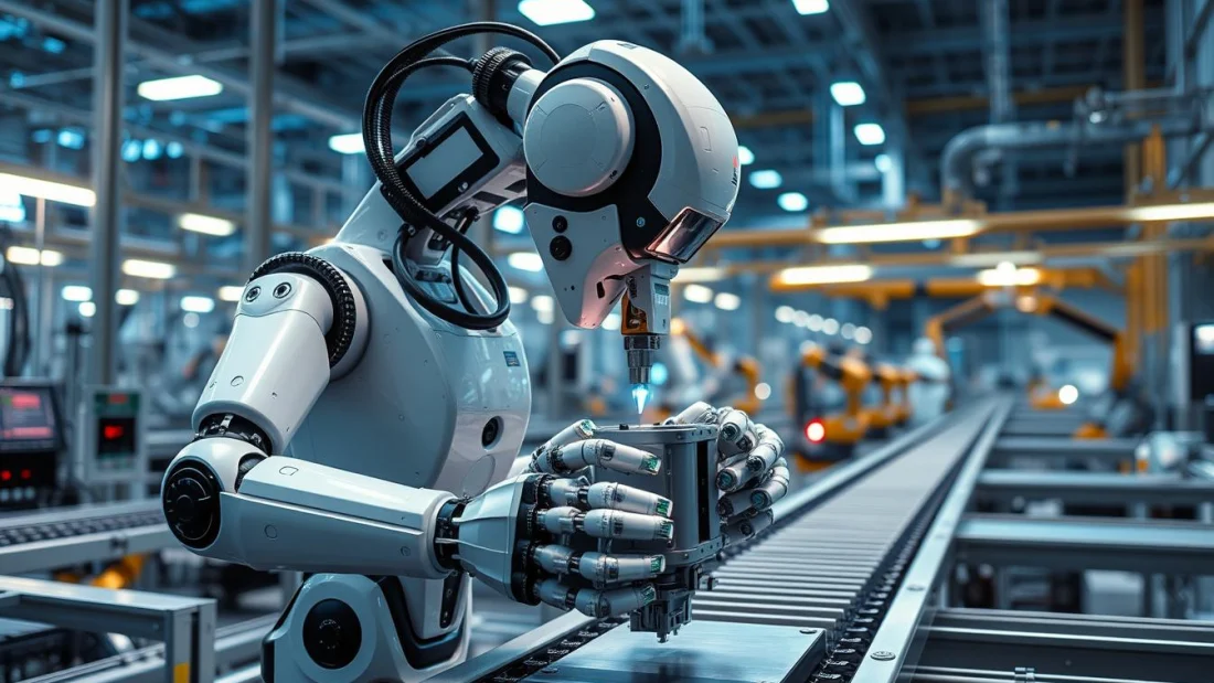 moderne Robotertechnologie in der Industrie