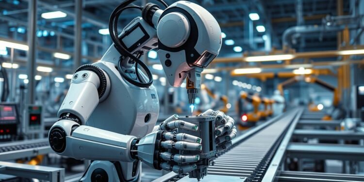 moderne Robotertechnologie in der Industrie